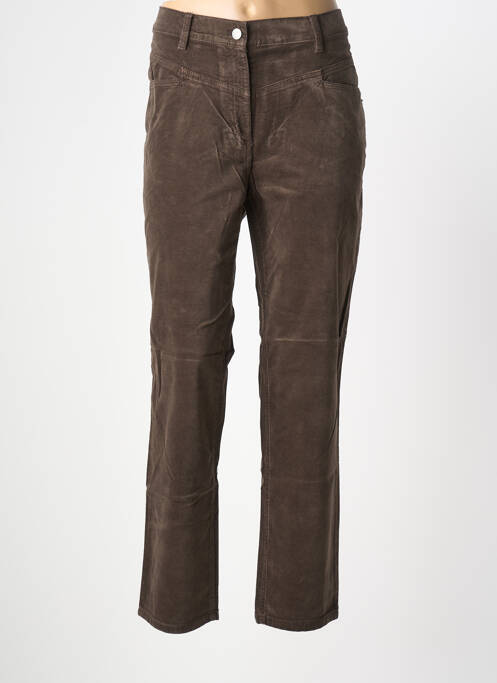 Pantalon slim stretch taille normale marron GERRY WEBER femme
