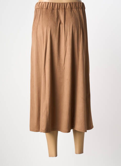 Jupe longue coupe évasée marron ESCORPION femme
