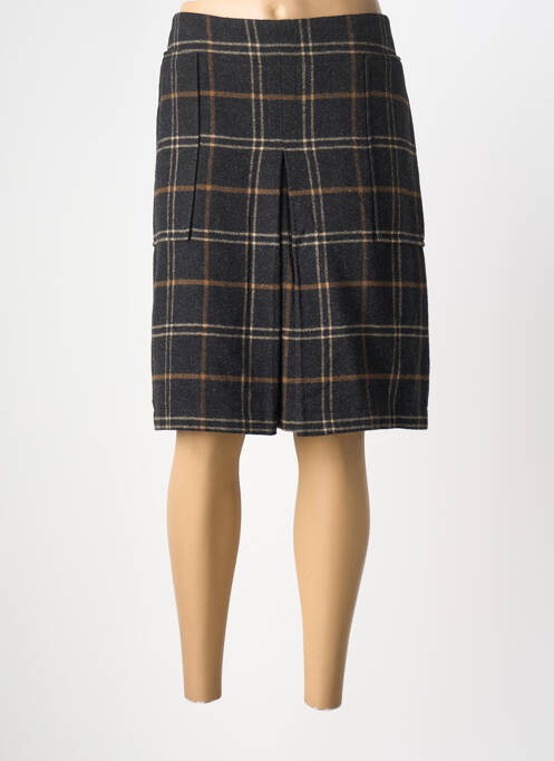 Jupe mi-longue taille à pinces gris GARDEUR femme