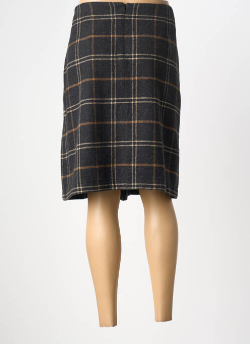 Jupe mi-longue taille à pinces gris GARDEUR femme