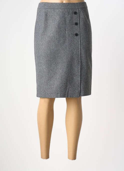 Jupe mi-longue taille à pinces gris GERRY WEBER femme
