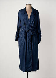 Trench tissage popeline sans capuche bleu PEOPLE TREE femme