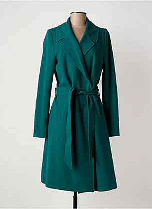 Manteau long coupe cintrée sans capuche vert KING LOUIE femme