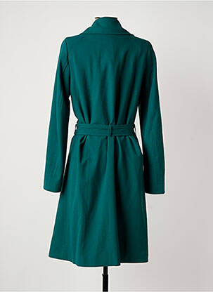 Manteau long coupe cintrée sans capuche vert KING LOUIE femme