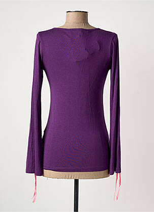 T-shirt manches longues manches longues violet MAMATAYOE femme