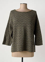 Pull tissage chiné manches 3/4 gris OTTOD'AME femme
