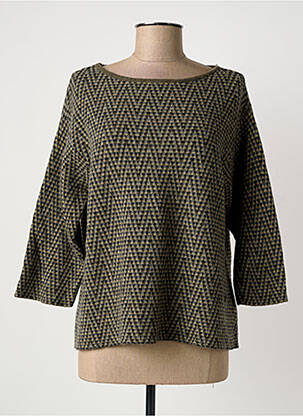 Pull tissage chiné manches 3/4 gris OTTOD'AME femme