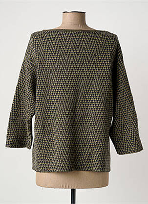 Pull tissage chiné manches 3/4 gris OTTOD'AME femme