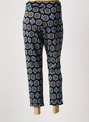 Pantalon 7/8 taille à pinces taille normale bleu KING LOUIE femme
