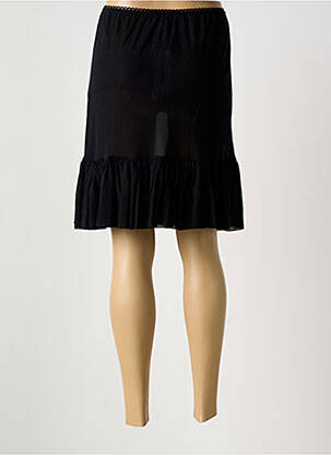 Jupon /fond de robe coupe évasée noir MALOKA femme