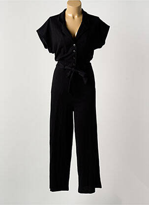 Combi-pantalon fermeture boutonnée sur le devant manches courtes noir KING LOUIE femme