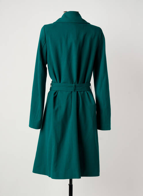 Manteau long coupe cintrée sans capuche vert KING LOUIE femme