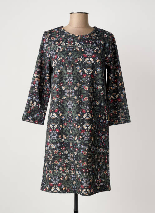 Robe courte manches longues manches longues noir MAMATAYOE femme