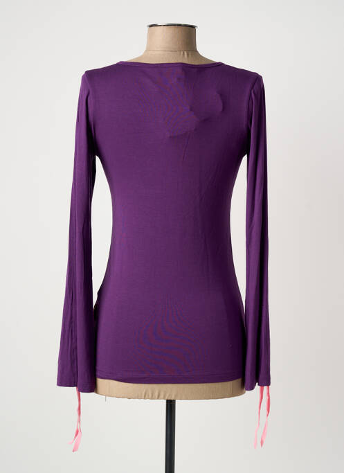 T-shirt manches longues manches longues violet MAMATAYOE femme