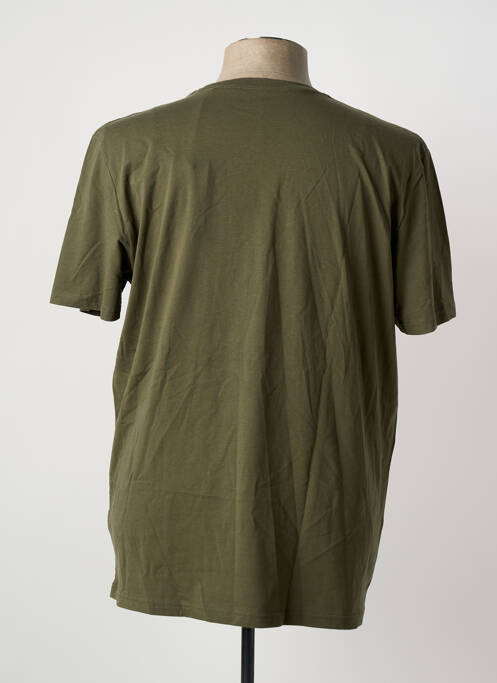 T-shirt stretch manches courtes vert STETSON homme