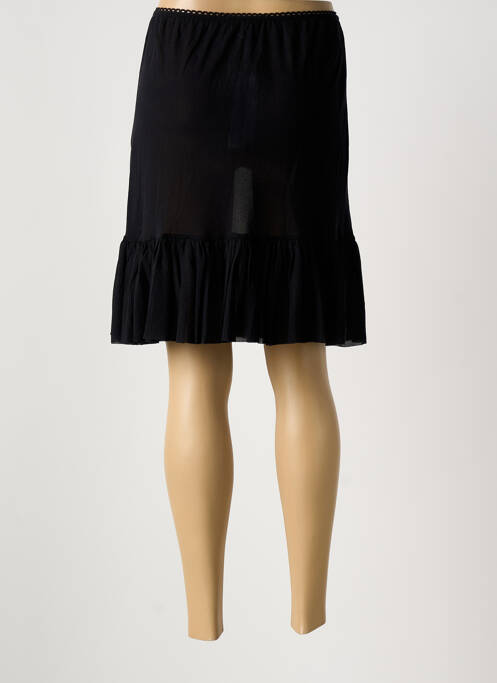 Jupon /fond de robe taille normale noir MALOKA femme