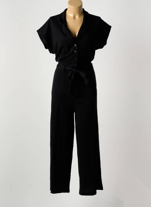 Combi-pantalon fermeture boutonnée sur le devant manches courtes noir KING LOUIE femme