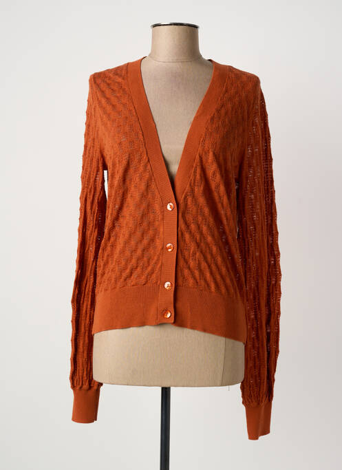 Gilet manches longues orange KING LOUIE femme