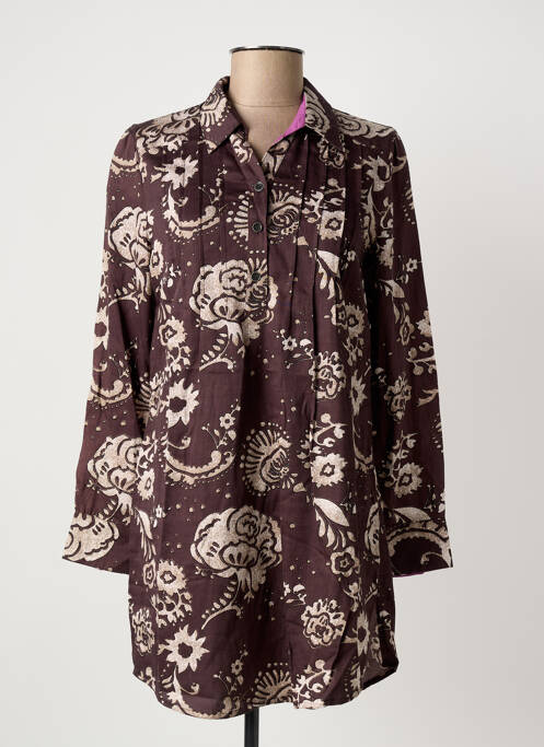 Tunique manches longues violet LA FIANCEE DU MEKONG femme