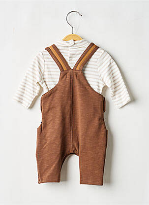 Ensemble pantalon coupe droite marron SUCRE D'ORGE garçon