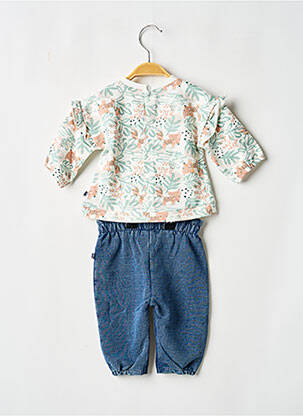 Ensemble pantalon maille fine blanc SUCRE D'ORGE fille