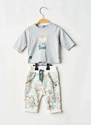 Ensemble pantalon maille fine bleu SUCRE D'ORGE garcon
