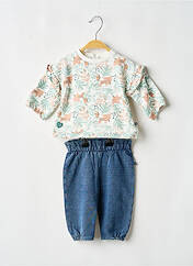 Ensemble pantalon blanc SUCRE D'ORGE fille seconde vue