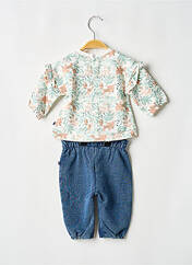 Ensemble pantalon blanc SUCRE D'ORGE fille seconde vue