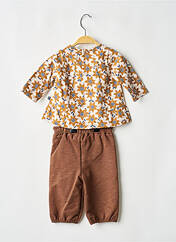 Ensemble pantalon marron SUCRE D'ORGE fille seconde vue