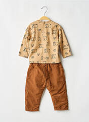 Ensemble pantalon marron SUCRE D'ORGE garçon seconde vue