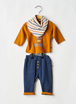 Ensemble pantalon orange SUCRE D'ORGE garçon