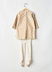 Robe courte beige SUCRE D'ORGE fille seconde vue