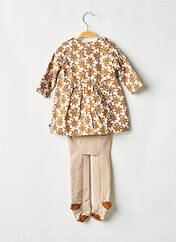 Robe courte marron SUCRE D'ORGE fille seconde vue