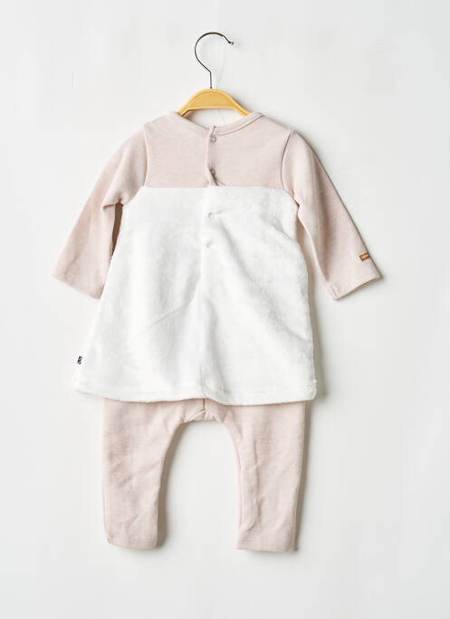 Pyjama fermeture pressionnée rose SUCRE D'ORGE fille