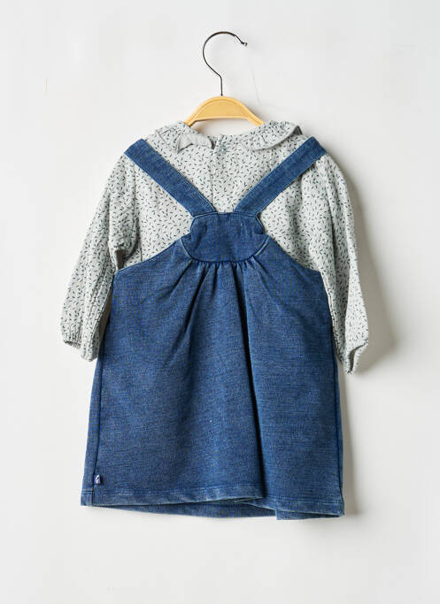 Ensemble robe manches longues bleu SUCRE D'ORGE fille