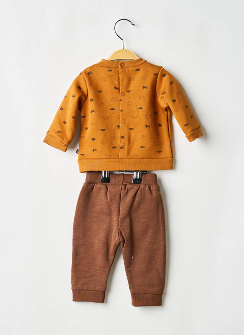 Ensemble pantalon maille fine marron SUCRE D'ORGE garcon