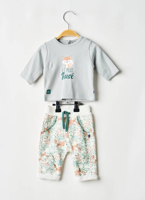 Ensemble pantalon maille fine bleu SUCRE D'ORGE garcon