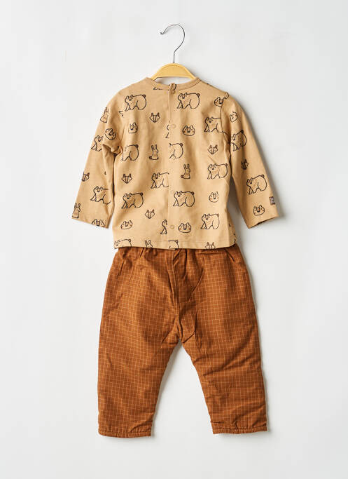 Ensemble pantalon marron SUCRE D'ORGE garçon