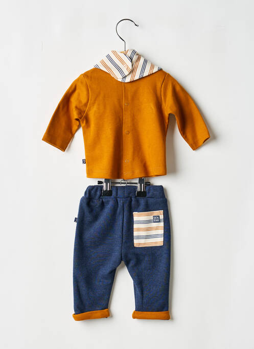 Ensemble pantalon orange SUCRE D'ORGE garçon