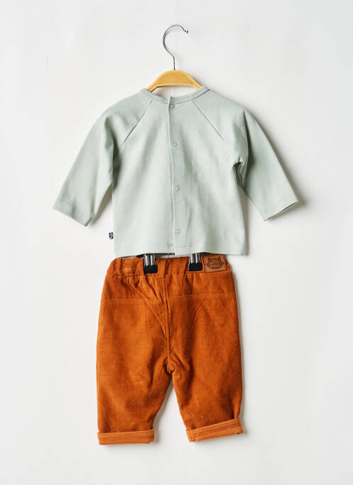 Ensemble pantalon vert SUCRE D'ORGE garçon