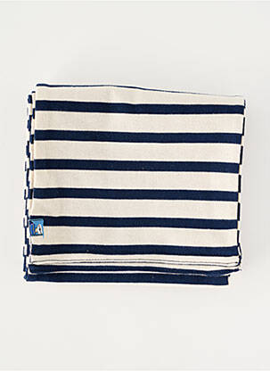 Echarpe imprimé rayures bleu MOUSQUETON enfant