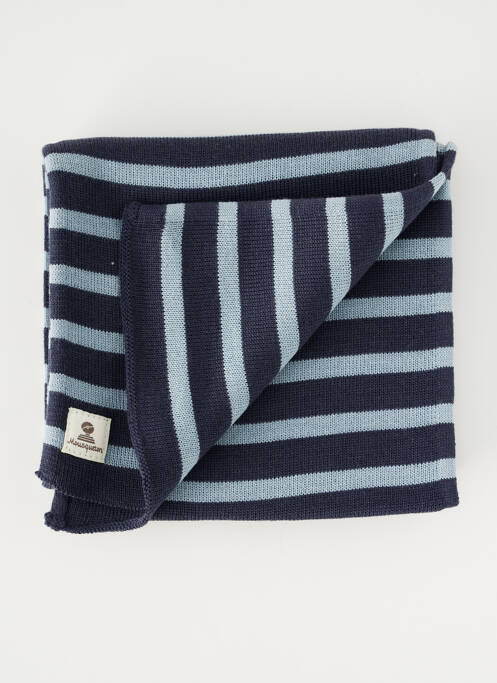 Echarpe imprimé rayures bleu MOUSQUETON homme