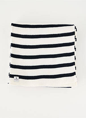 Echarpe imprimé rayures blanc MOUSQUETON homme