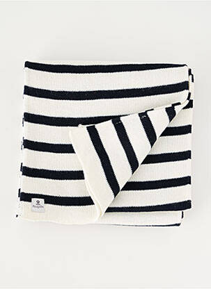 Echarpe imprimé rayures blanc MOUSQUETON homme