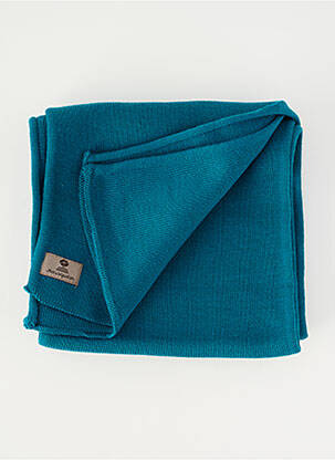 Echarpe maille fine bleu MOUSQUETON homme