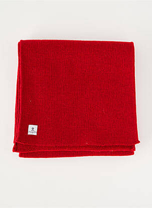 Echarpe maille fine rouge MOUSQUETON homme