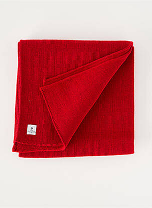 Echarpe maille fine rouge MOUSQUETON homme