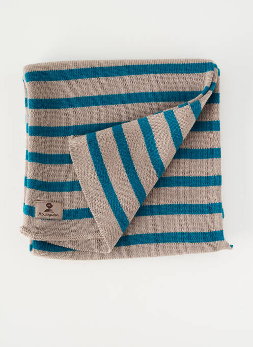 Echarpe imprimé rayures gris MOUSQUETON homme