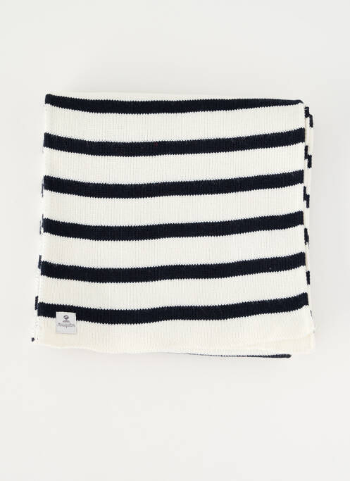 Echarpe imprimé rayures blanc MOUSQUETON homme