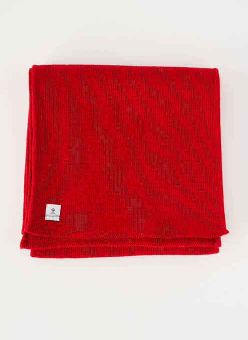 Echarpe maille fine rouge MOUSQUETON homme